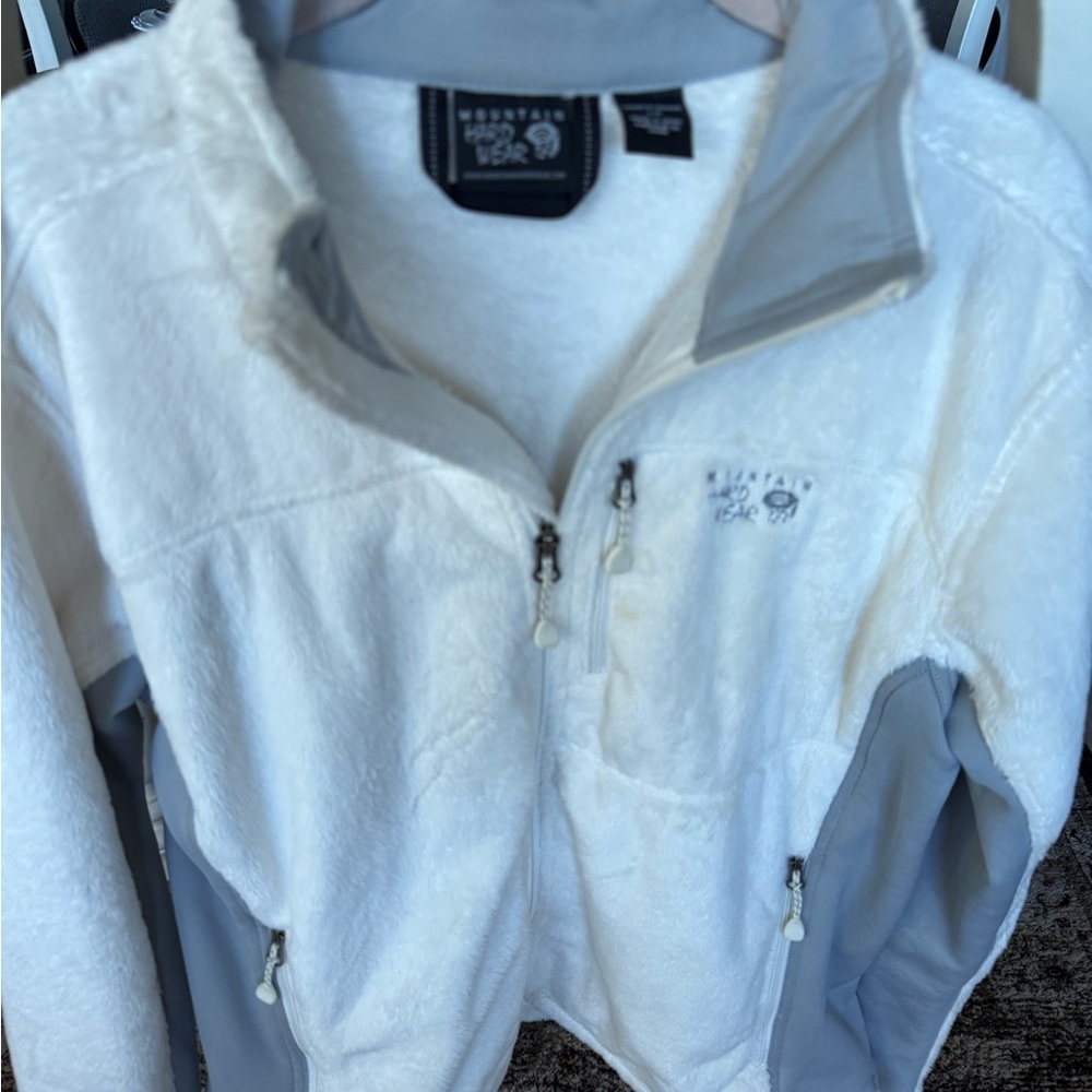 Mountain Hardwear White Fleece Jacket